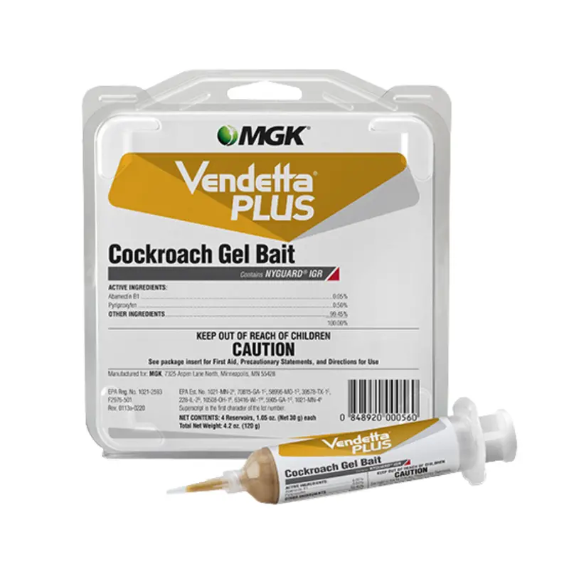 Vendetta Plus Roach Gel Bait – Four 30G Tubes (Model 2976-H40) 2