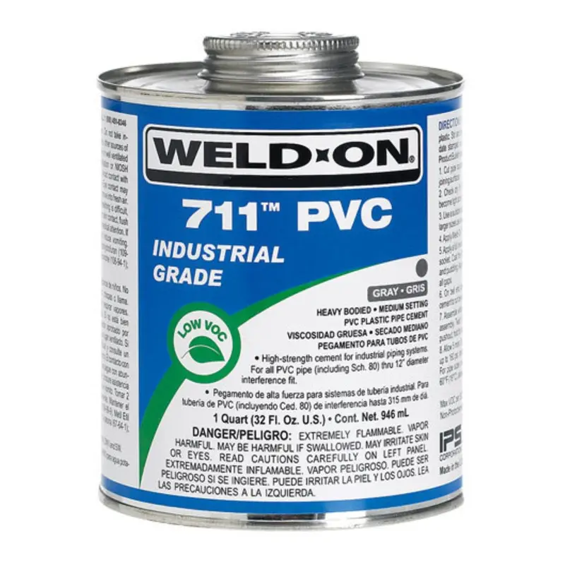 Weld-On 10117 Gray Pvc Cement (711 Formula) – 1-Gallon Size 1