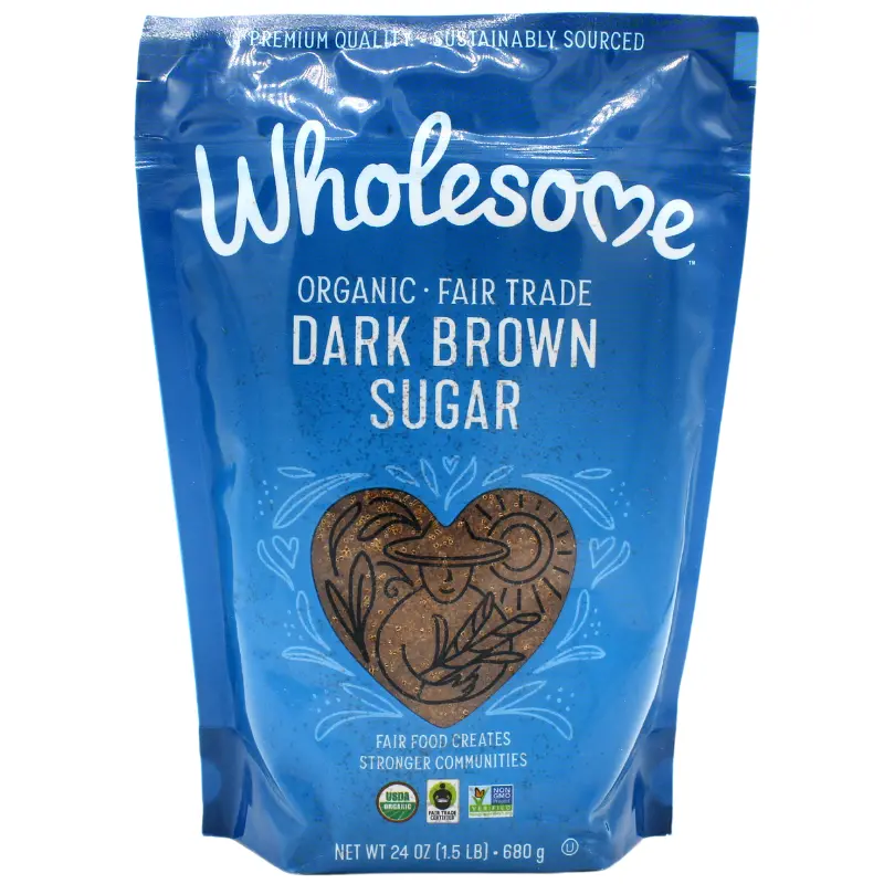 Wholesome Sweeteners Organic Dark Brown Sugar – 24 Oz Moist, Unrefined Sweetener 1