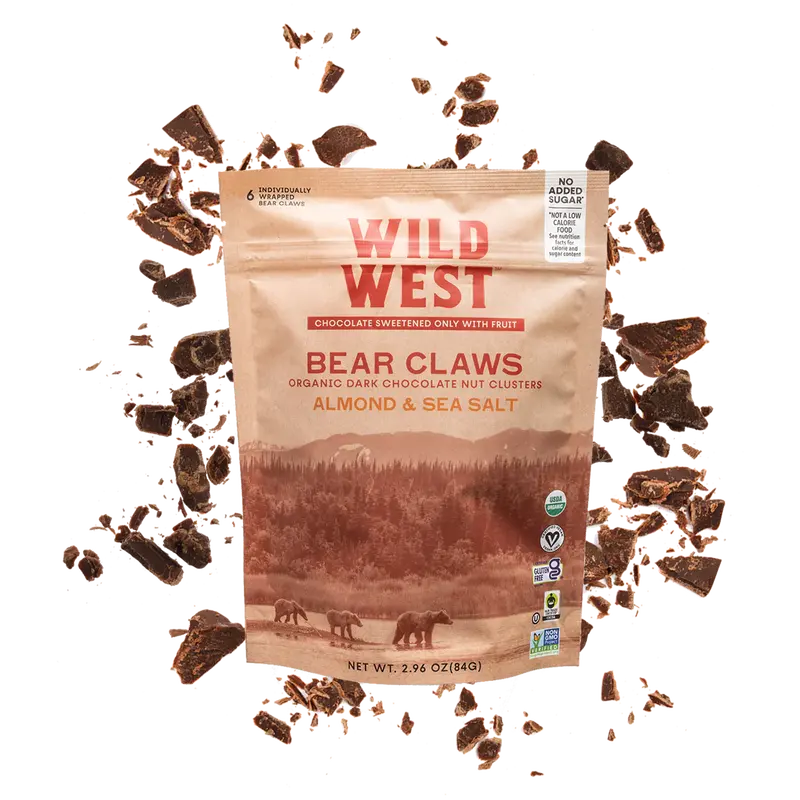 Wild West Almond & Sea Salt Bear Claws – Regenerative Organic Snack Bar (2.7 Oz) 1