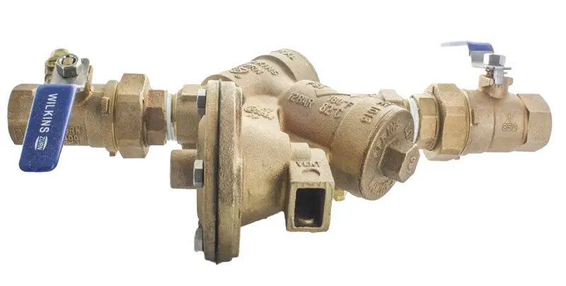 Wilkins 975Xlu 1-Inch Rpz Backflow Preventer With Integrated Union Connections 1