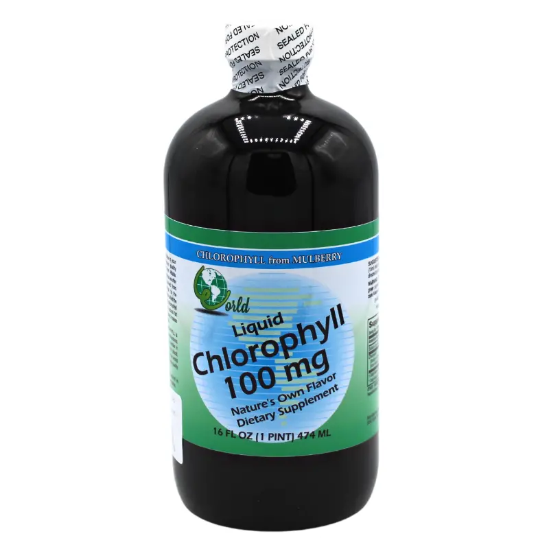 World Organics Chlorophyll Liquid Extract – Mulberry-Based (16 Oz) 1