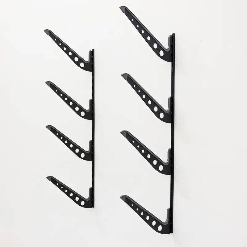 Xsr Multi-Use 4-Tier Adjustable Wall-Mounted Storage Rack – Black 1