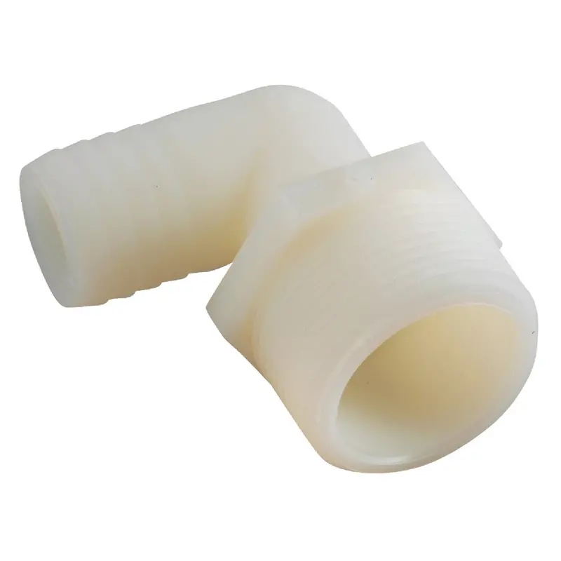 Anderson Metals 1-Inch Barb To 1-Inch Mip Nylon 90-Degree Elbow Fitting (1/4 Bend) 1