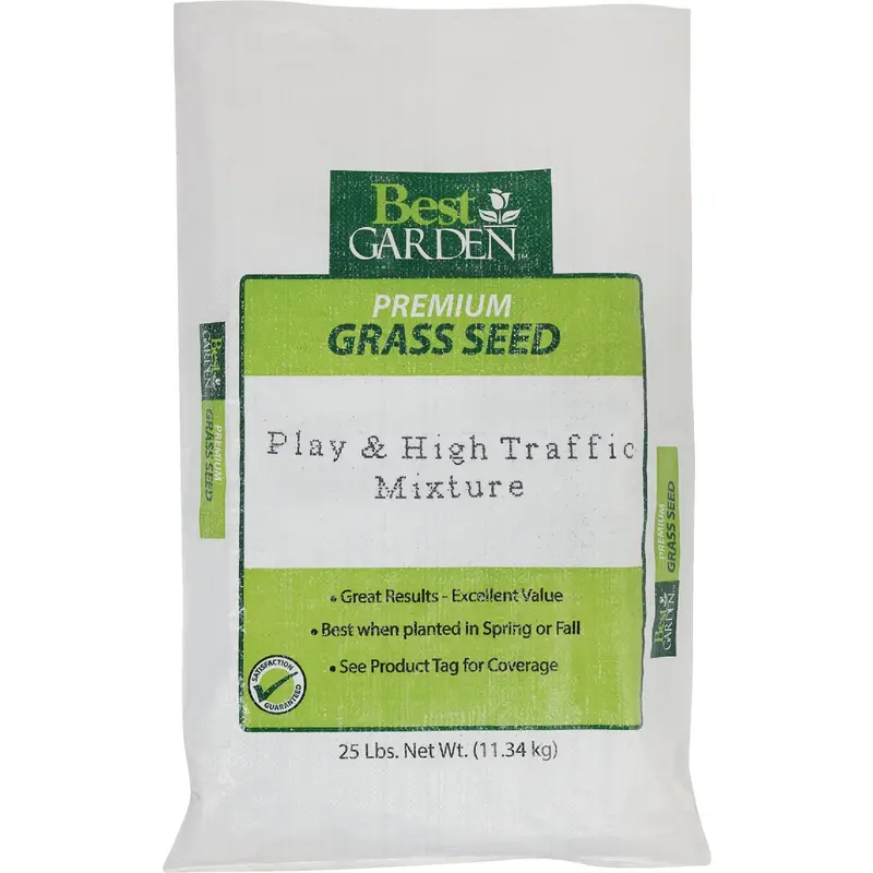 Best Garden High-Traffic Grass Seed – 25-Lb. Bag Covers 7,500 Sq. Ft. 1
