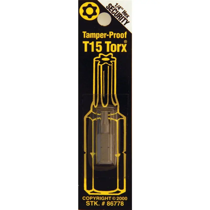Best Way Tools T15 Tamper-Resistant Torx Bit – 1-Inch Length With 1/4-Inch Hex Shank 1