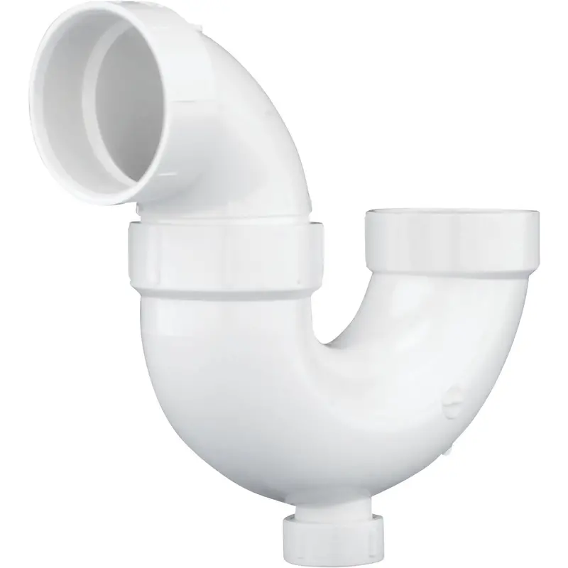 Charlotte Pipe Pvc P-Trap – 1-1/2" White, Includes Cleanout Plug For Easy Maintenance 1