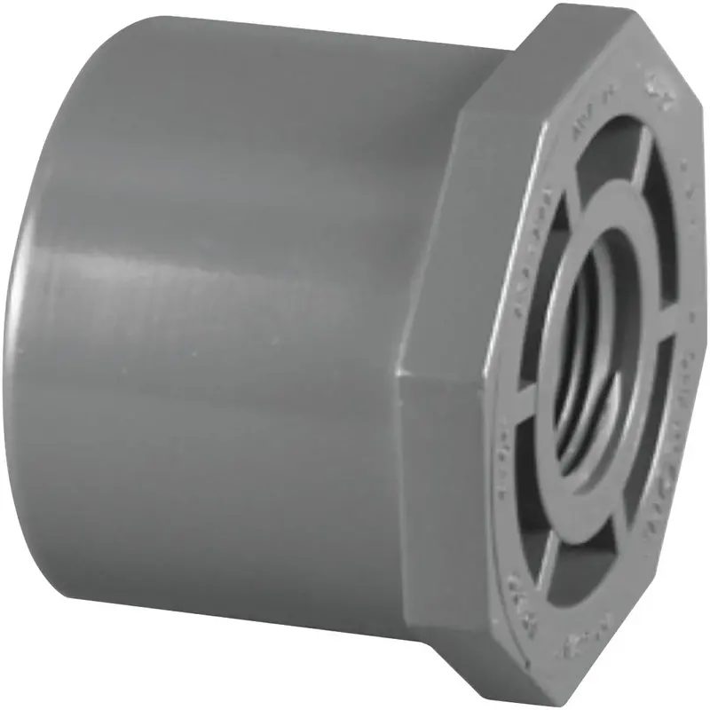 Charlotte Pipe Schedule 80 Pvc Bushing – 2-Inch Spigot To 3/4-Inch Fip 1