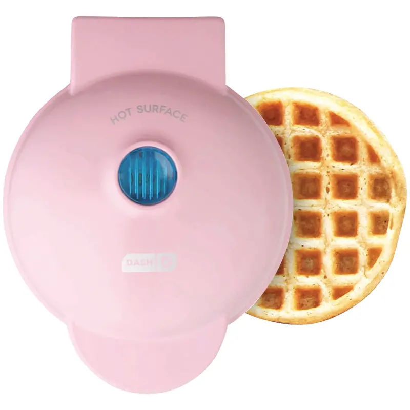 Dash Compact Pink Mini Waffle Maker – 4 In. Nonstick Cooking Surface 1