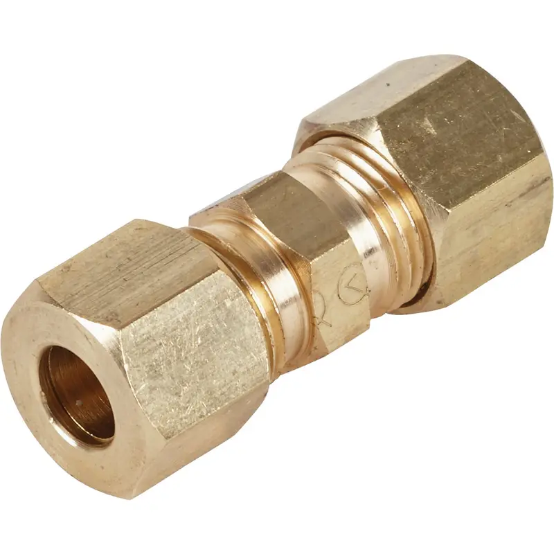 Do It 1/4" Low-Lead Brass Compression Union Fitting 1