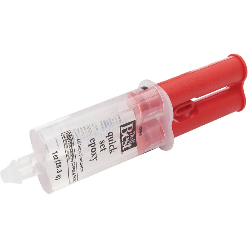 Do It Best Quick-Set Epoxy Syringe – 1-Ounce, Fast-Curing Two-Part Adhesive 1