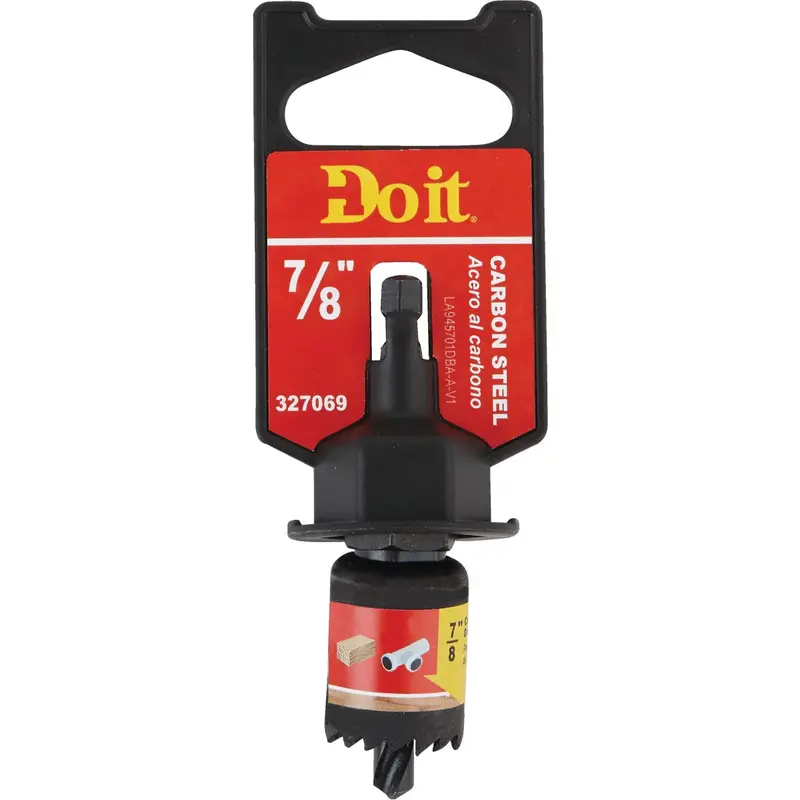 Do It Carbon Steel Hole Saw Kit – 7/8-Inch Diameter With Mandrel 1