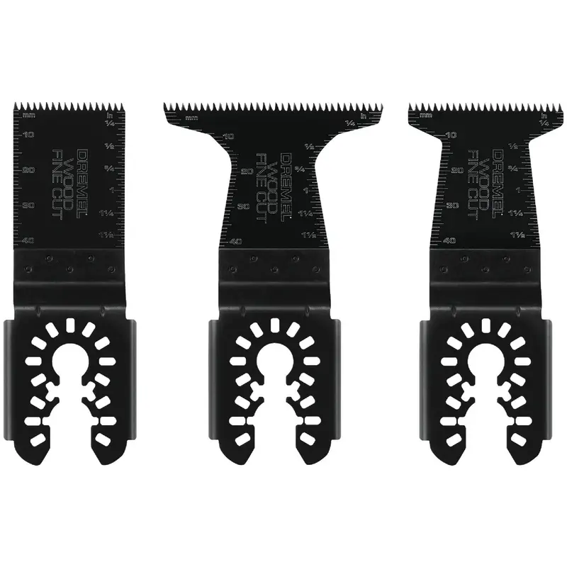 Dremel Universal Fine-Cut Oscillating Blade Set – Wood-Focused, 3-Piece Assortment 1