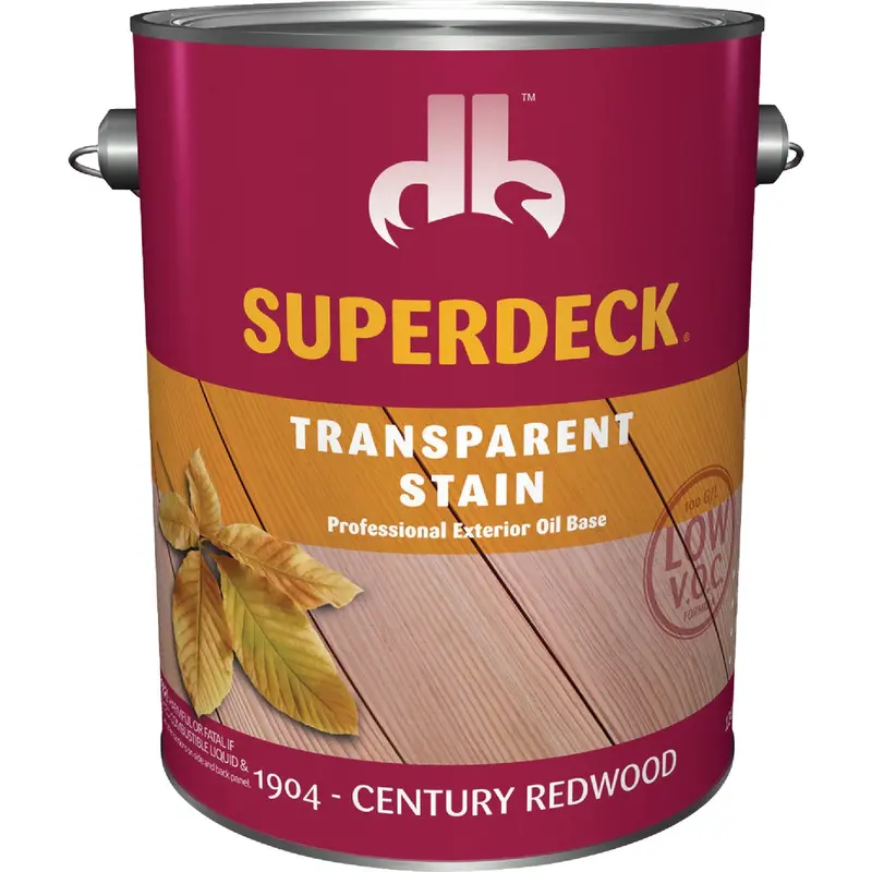 Duckback Superdeck Voc-Compliant Exterior Stain – Century Redwood, 1 Gallon 1