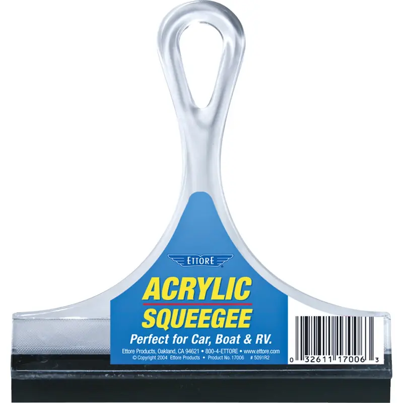 Ettore Professional Rubber Squeegee – 6 In. Wide, Durable Blade For Windows & Glass 1