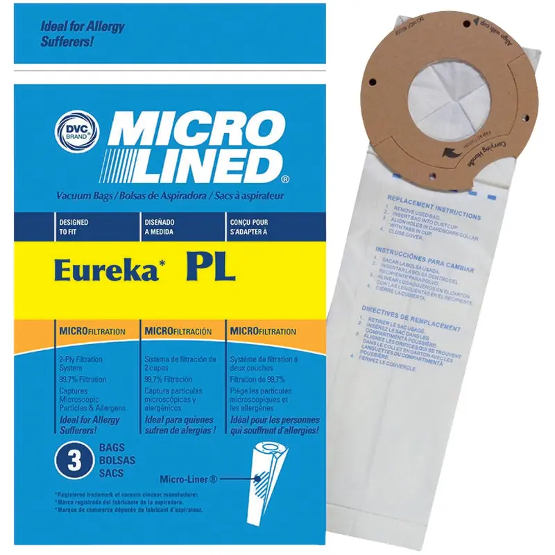 Eureka Type Pl Vacuum Cleaner Replacement Bags – Standard Size, 3-Pack 1