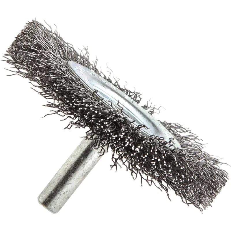 Forney Crimped Wire Wheel Brush – 2-1/2", Coarse, Drill-Mounted 1