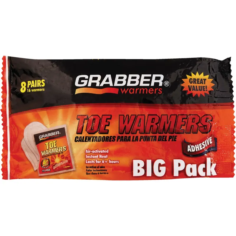 Grabber Toe Warmers – One-Size Universal Heat Packs (8-Pack) 1