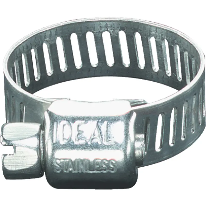 Ideal Stainless Steel Micro-Gear Hose Clamp – Adjustable 5/16 To 5/8 Inch, Zinc-Plated Screw 1