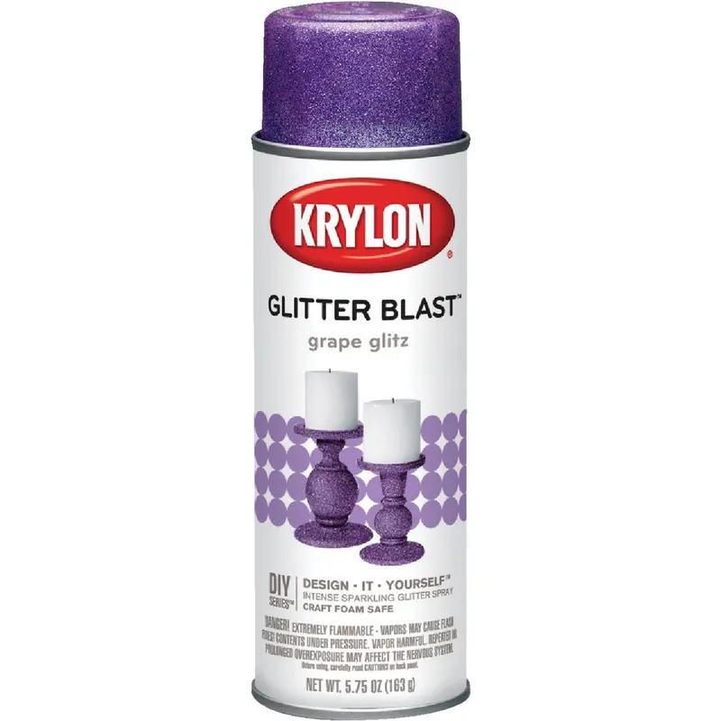 Krylon Glitter Blast Grape Glitz Spray Paint – 5.75-Ounce Shimmer Finish 1