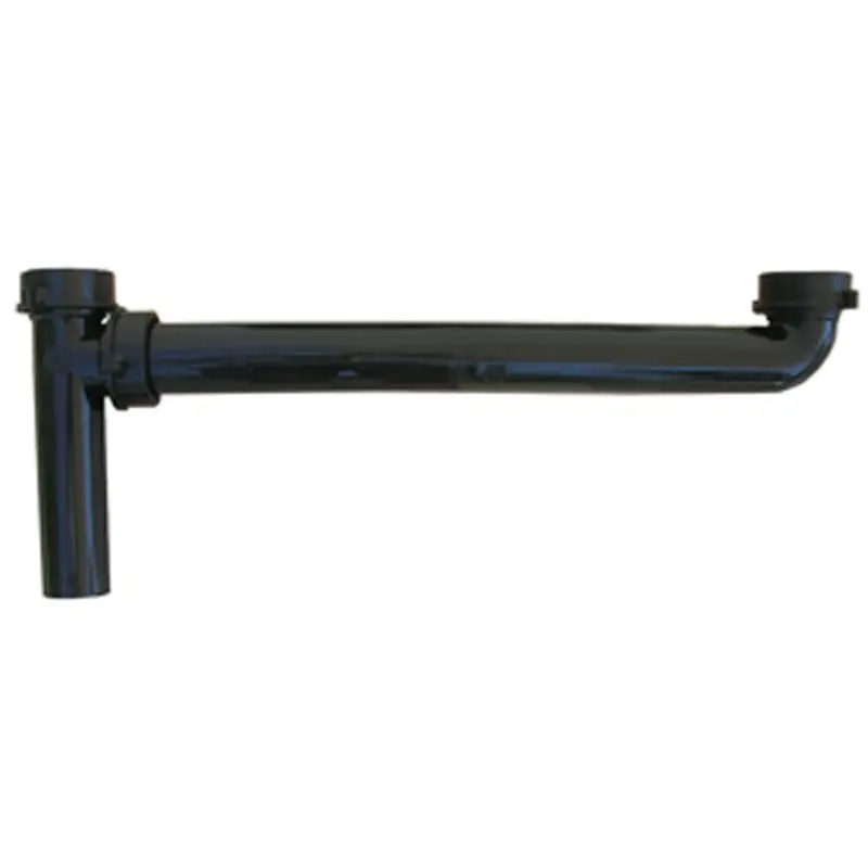 Lasco Black Plastic Waste Pipe – 1-1/2" Od X 16", End Outlet Drain Fitting 1