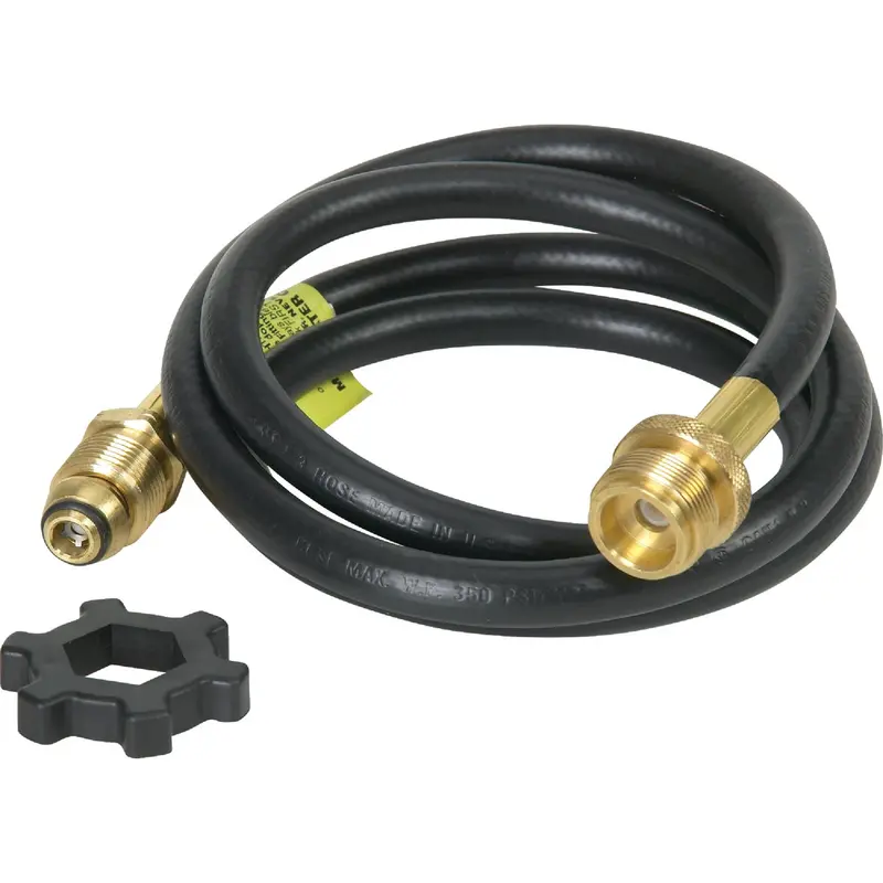 Mr. Heater Buddy Lp Hose Assembly — 5 Ft With Swivel, 1"-20 Male Thread 1
