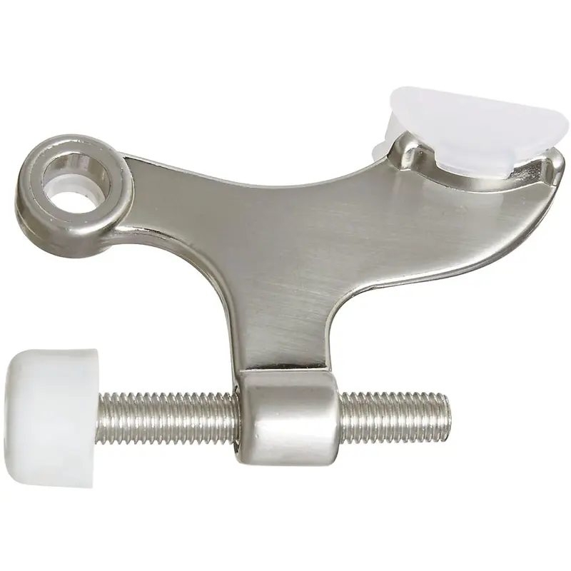 National Gallery Series Satin Nickel Door Stop – Hinge Pin Mount, Adjustable Design 1