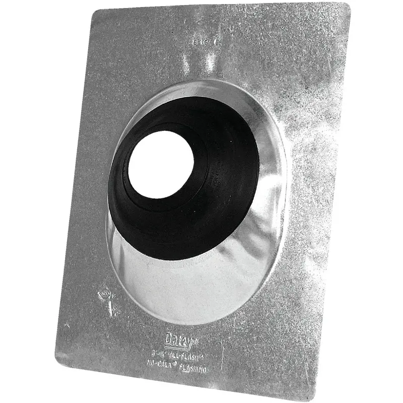 Oatey All-Flash Roof Flashing – No-Caulk Design, 3-Inch To 4-Inch Galvanized Pipe Collar 1