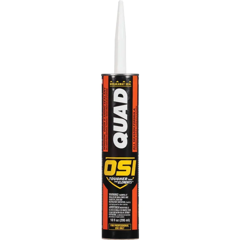 Osi Quad Polymer-Based Sealant – 10-Ounce Gray Construction Adhesive 1