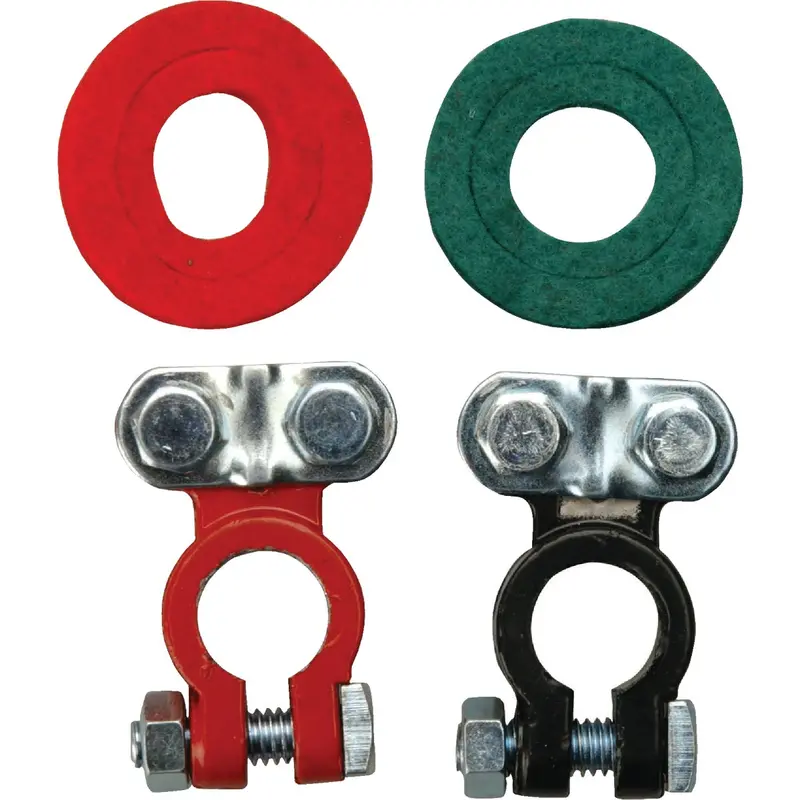 Road Power Top Post Battery Terminal Kit – Color-Coded, 1-Pair Set 1