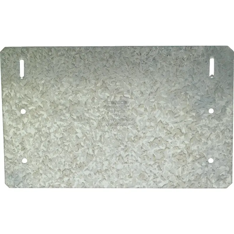 Simpson Strong-Tie Galvanized Protection Plate – 5" W X 8" L, 16-Gauge 1