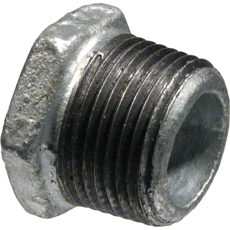Southland Hex Galvanized Bushing – 2" X 1-1/4", Heavy-Duty Steel Fitting 1