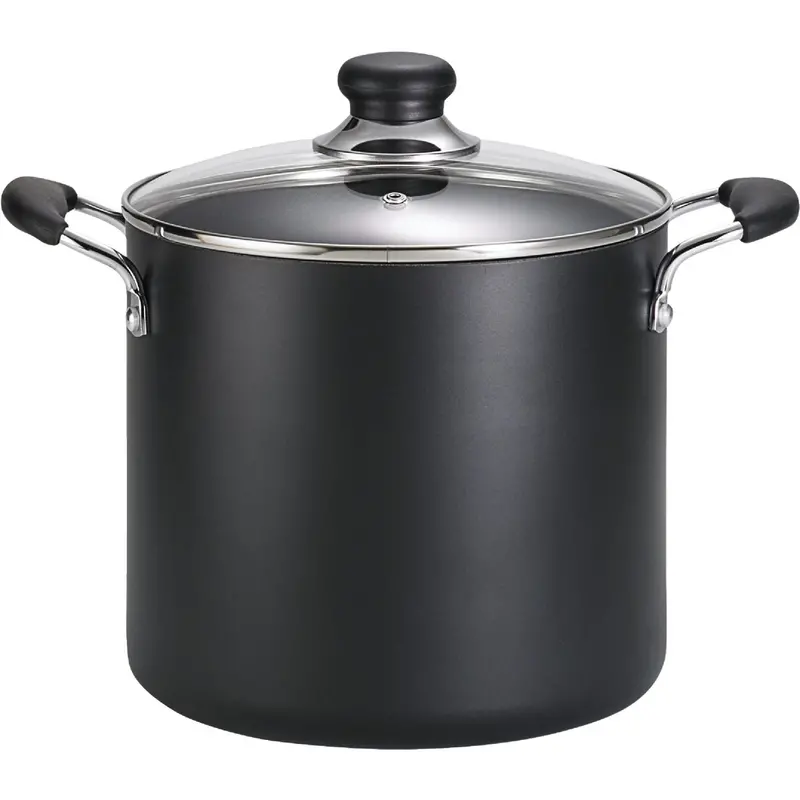 Specialty Heavy-Duty Black Stockpot – 8 Quart Non-Stock Commercial Cookware 1