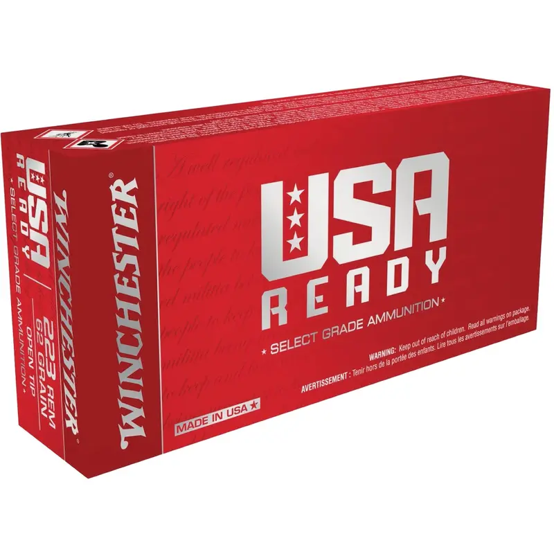 Winchester Usa Ready .223 Remington Ammo – 62-Grain Full Metal Jacket, Box Of 20 1