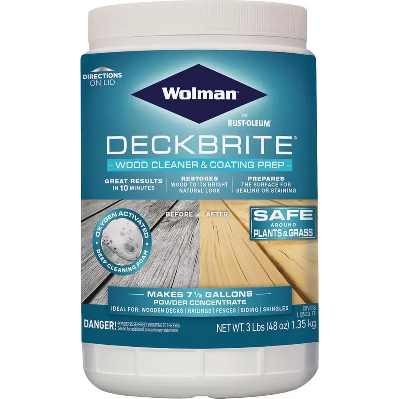 Wolman Deckbrite 3 Lb Wood Cleaner And Surface Prep Solution 1