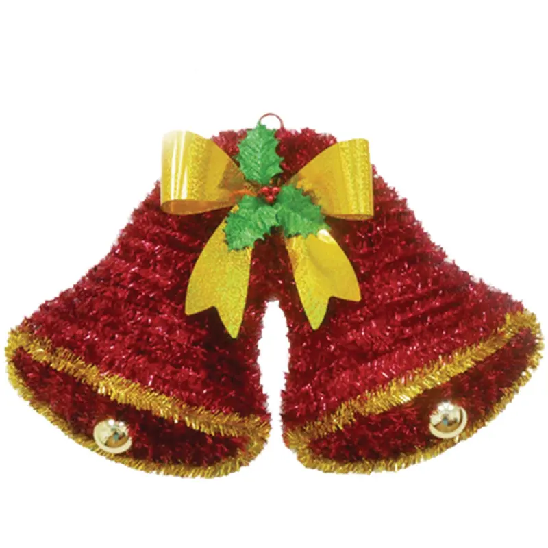 Youngcraft Holiday Tinsel Decoration – 20-Inch Double-Bell Design 1